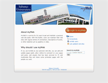 Tablet Screenshot of myweb.sabanciuniv.edu